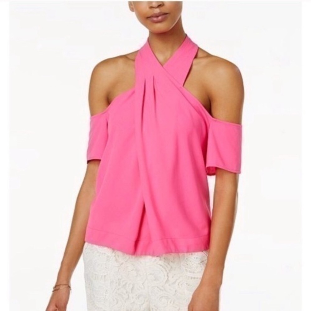 Rachel Rachel Roy Off-The-Shoulder Halter Top